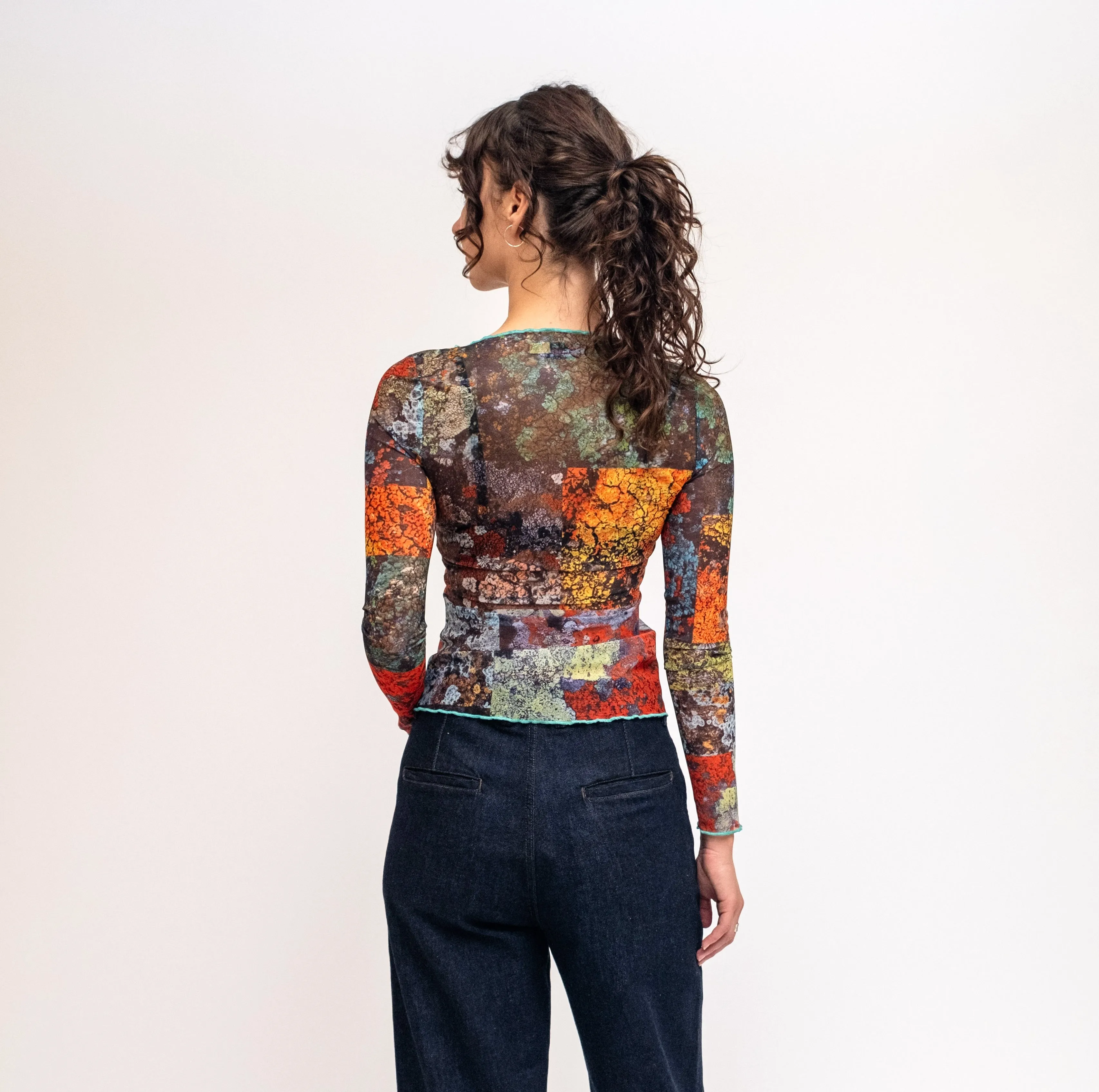 Lichen Mesh Top