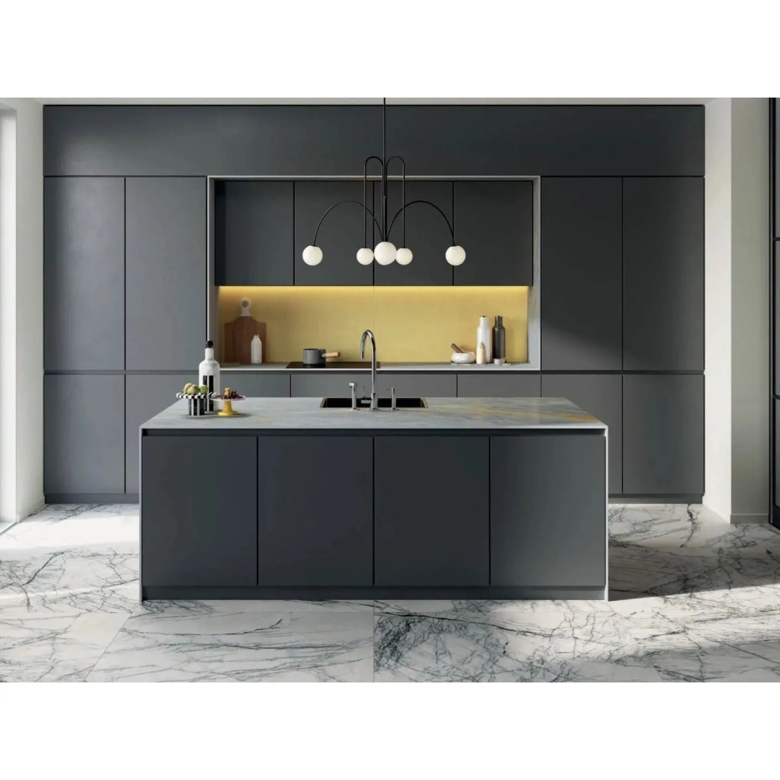 Lilac Grey Tile - beautiful & striking marble porcelain
