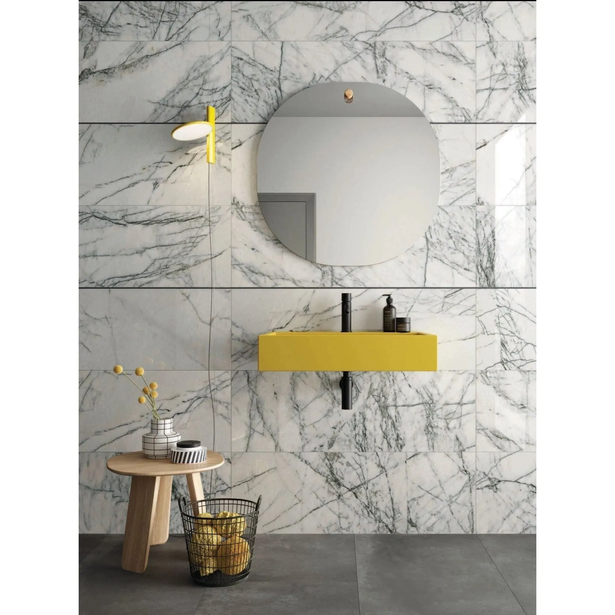 Lilac Grey Tile - beautiful & striking marble porcelain