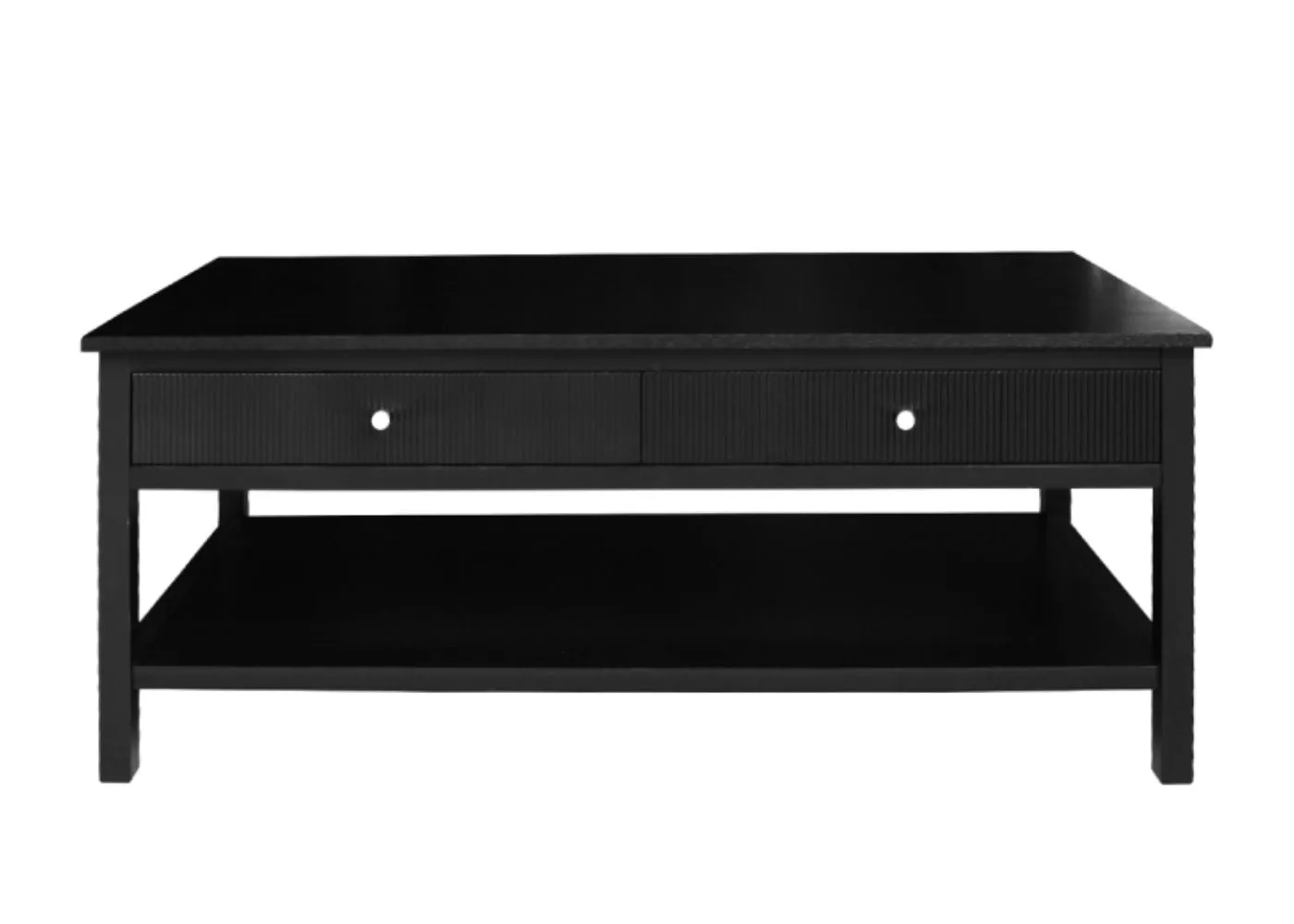 Lindon Black 2-Drawer Coffee Table by Lina Home