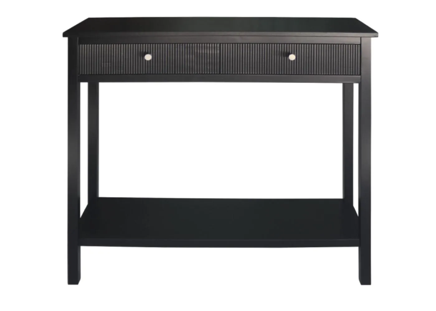 Lindon Black 2-Drawer Console Table by Lina Home