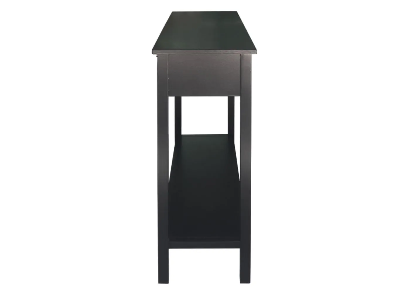 Lindon Black 2-Drawer Console Table by Lina Home