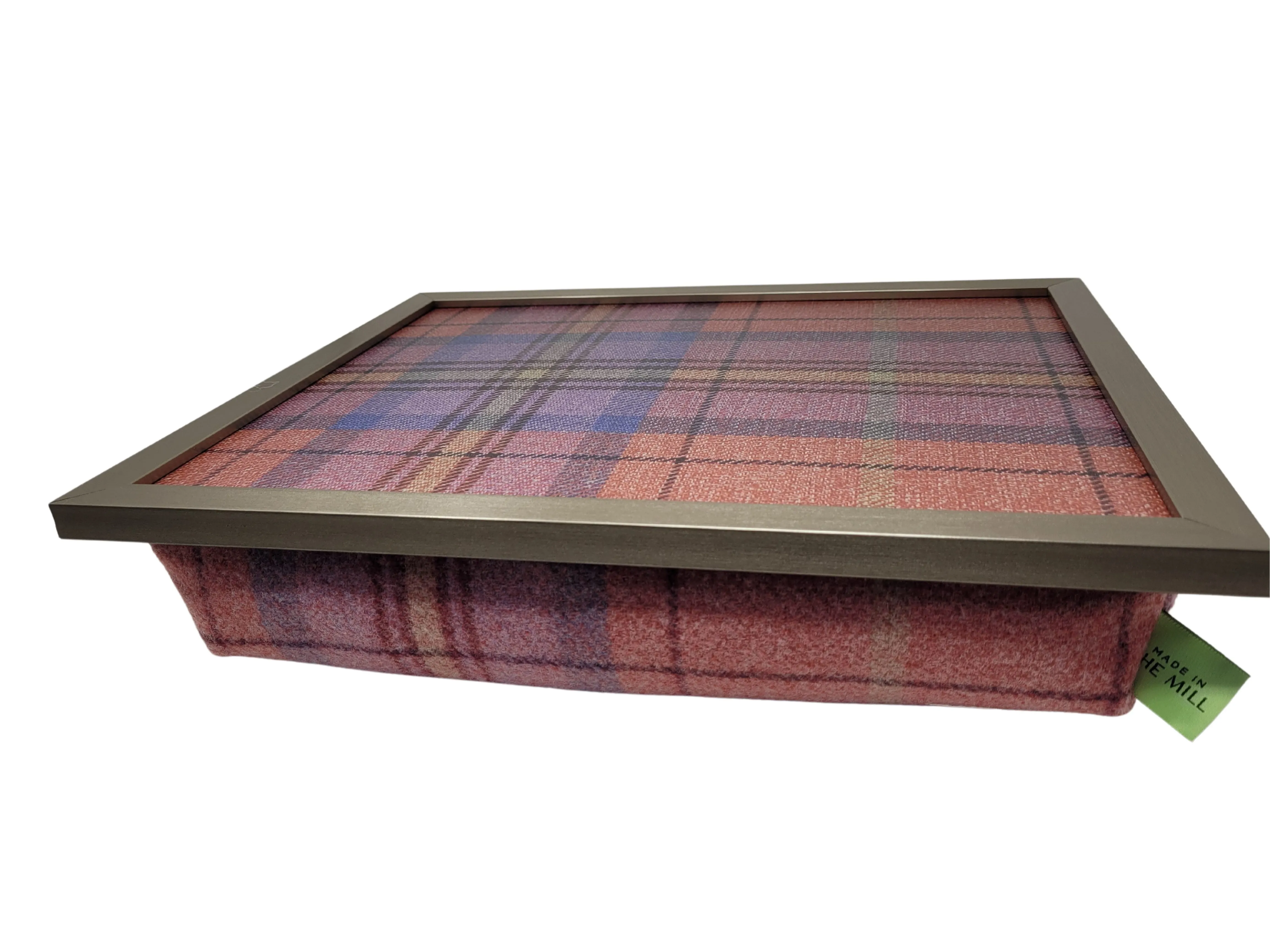 Luxury Bichon Tweed Lap Tray With Bean Bag from Made in the Mill