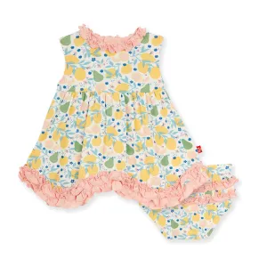 Magnetic Me Citrus Bloom Dress w/Ruffle Diaper Cover