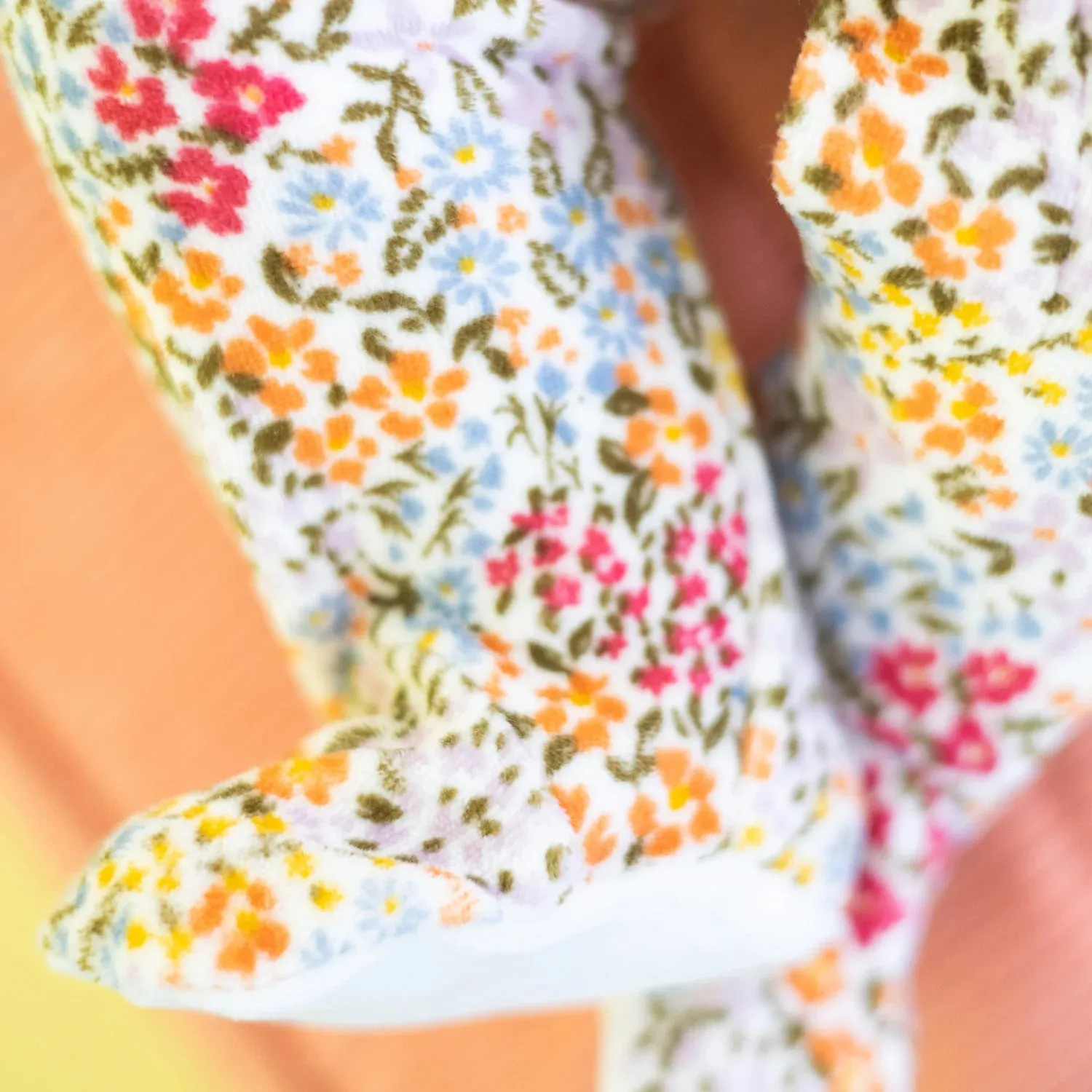 Magnetic Me Ditsy Garden Velour Magnetic Footie