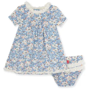 Magnetic Me Somebunny Floral Dress w/Ruffle Diaper Cover