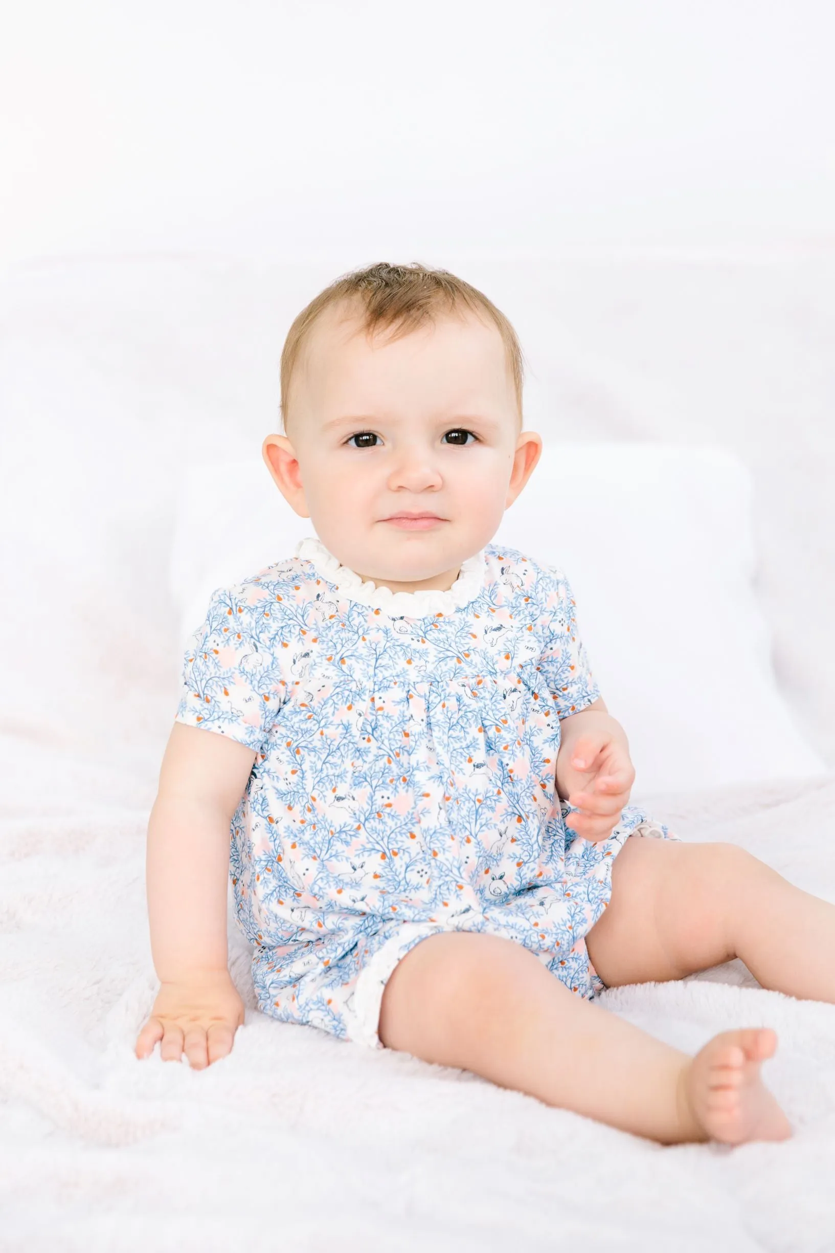 Magnetic Me Somebunny Floral Dress w/Ruffle Diaper Cover