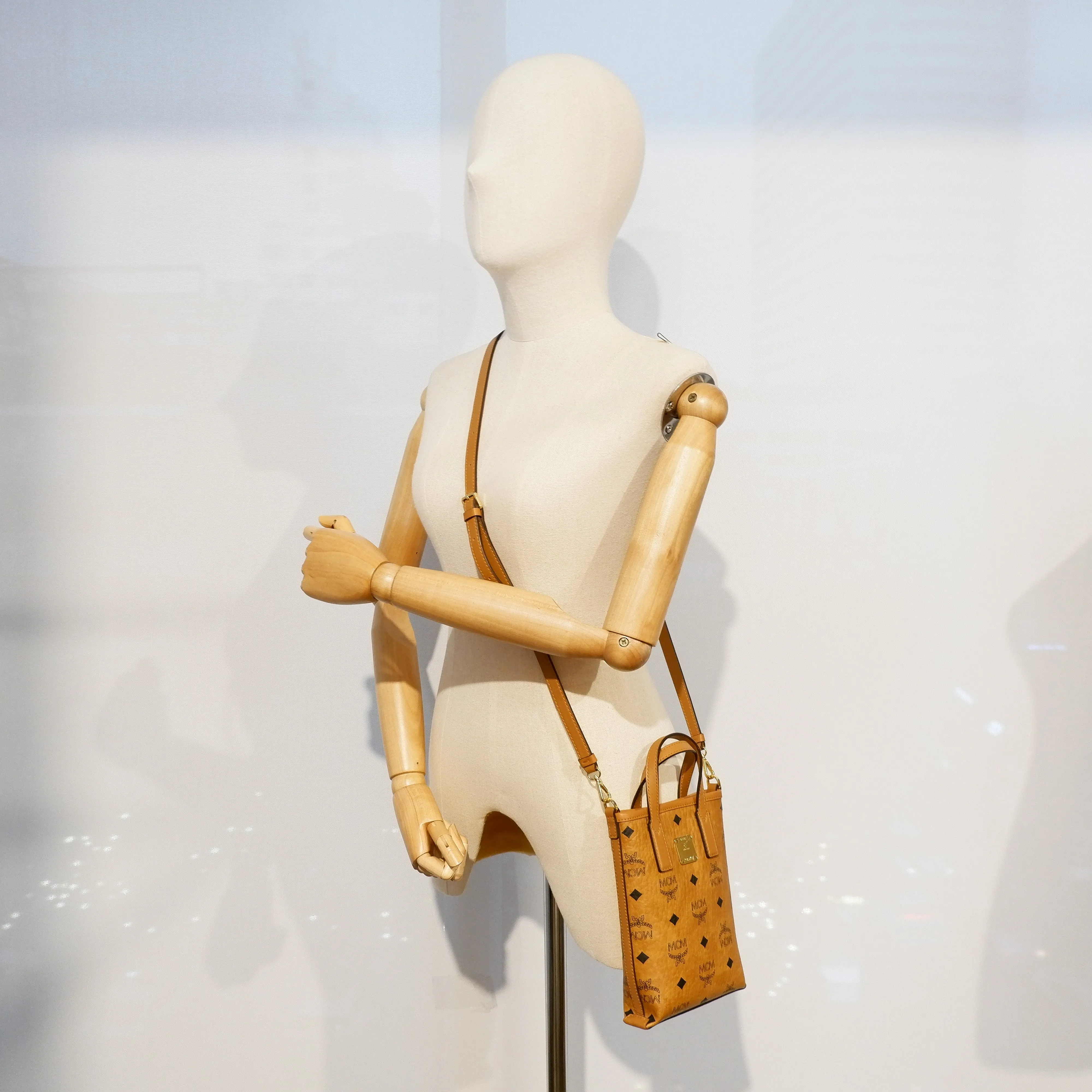 MCM Phone Holder Bag Brown