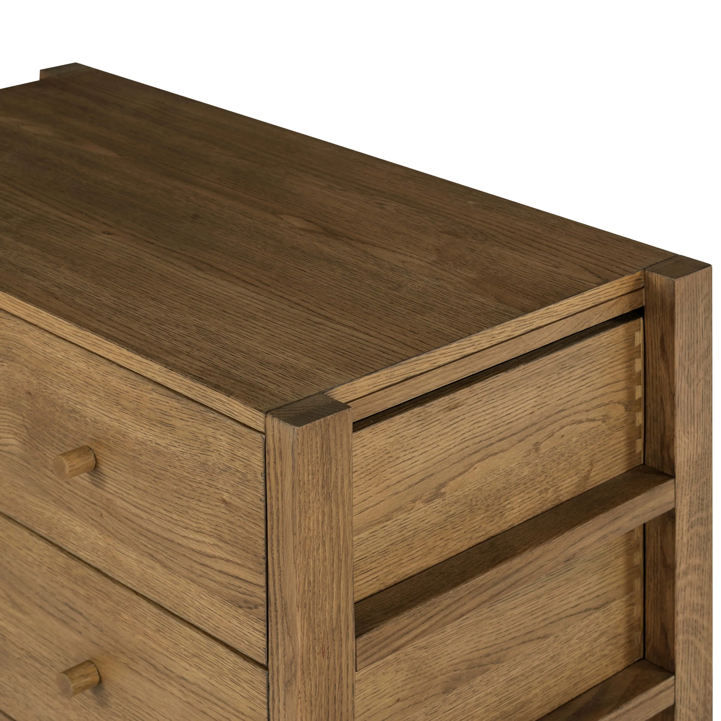 Meadow 5 drawer Dresser, Tawney Oak