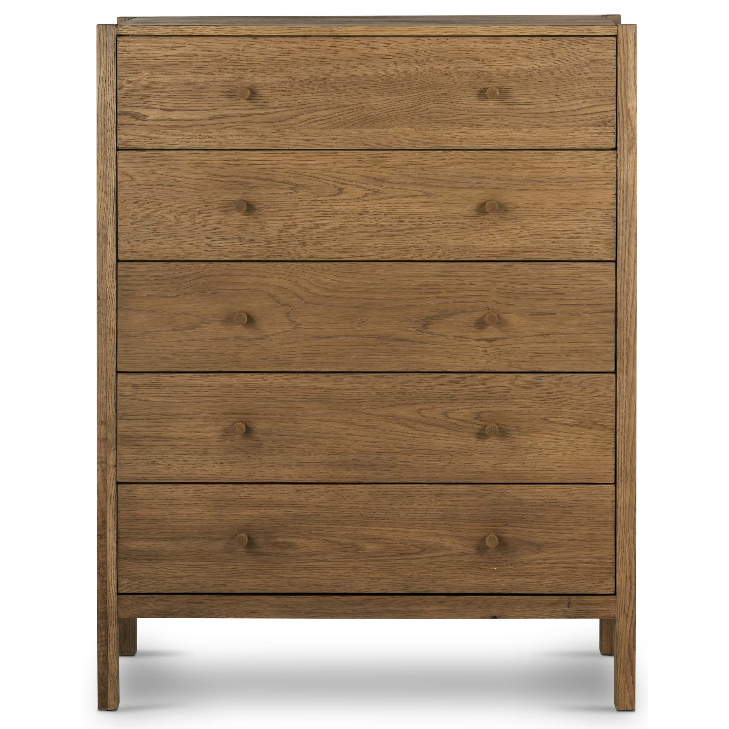Meadow 5 drawer Dresser, Tawney Oak