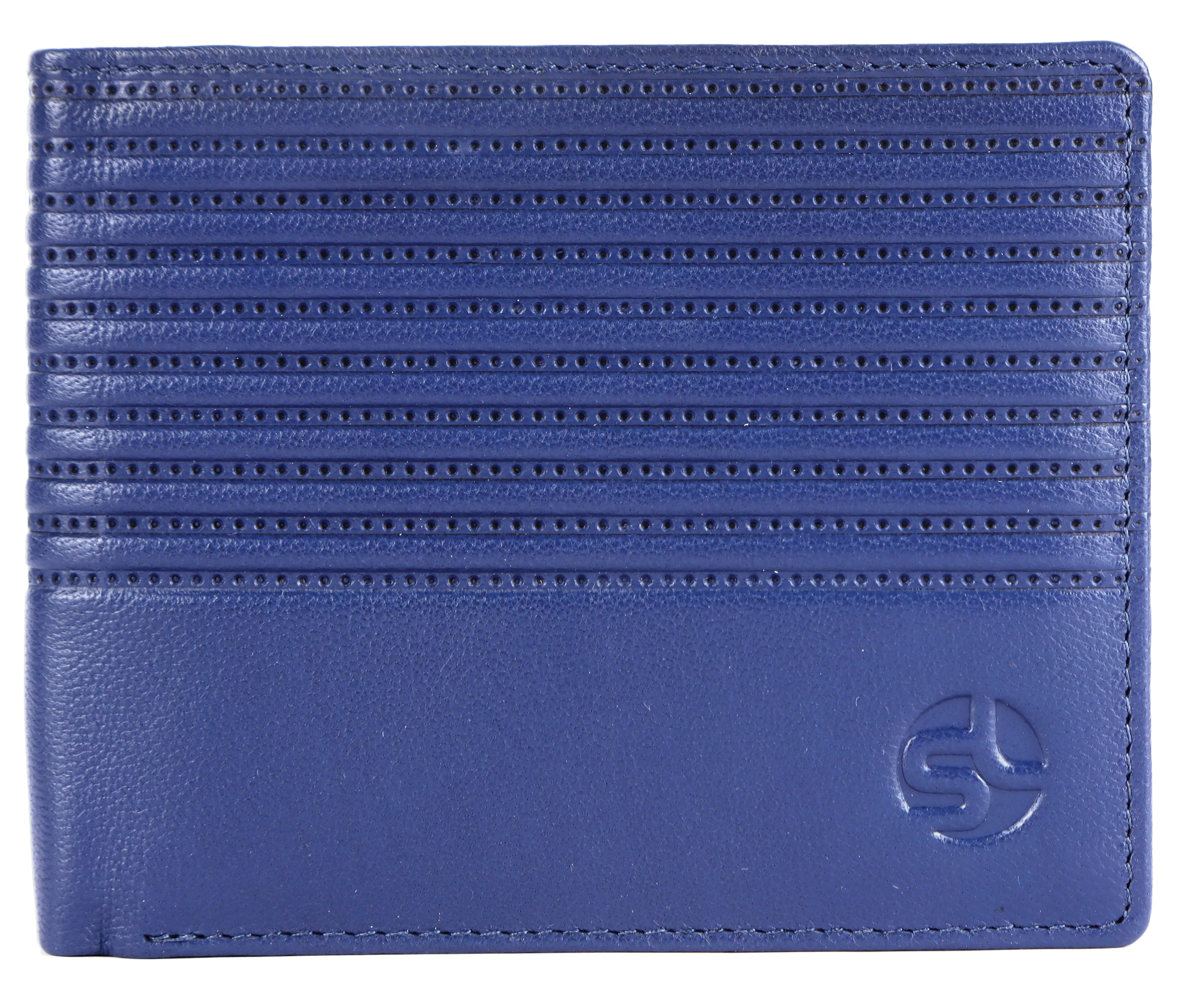 MENS LEATHER WALLET (RFID) 93701 (BLUE)