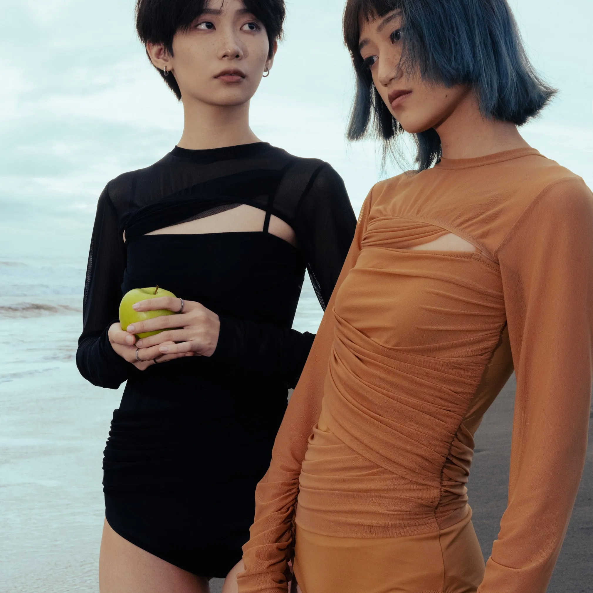 Mesh Drape Balero - SAND