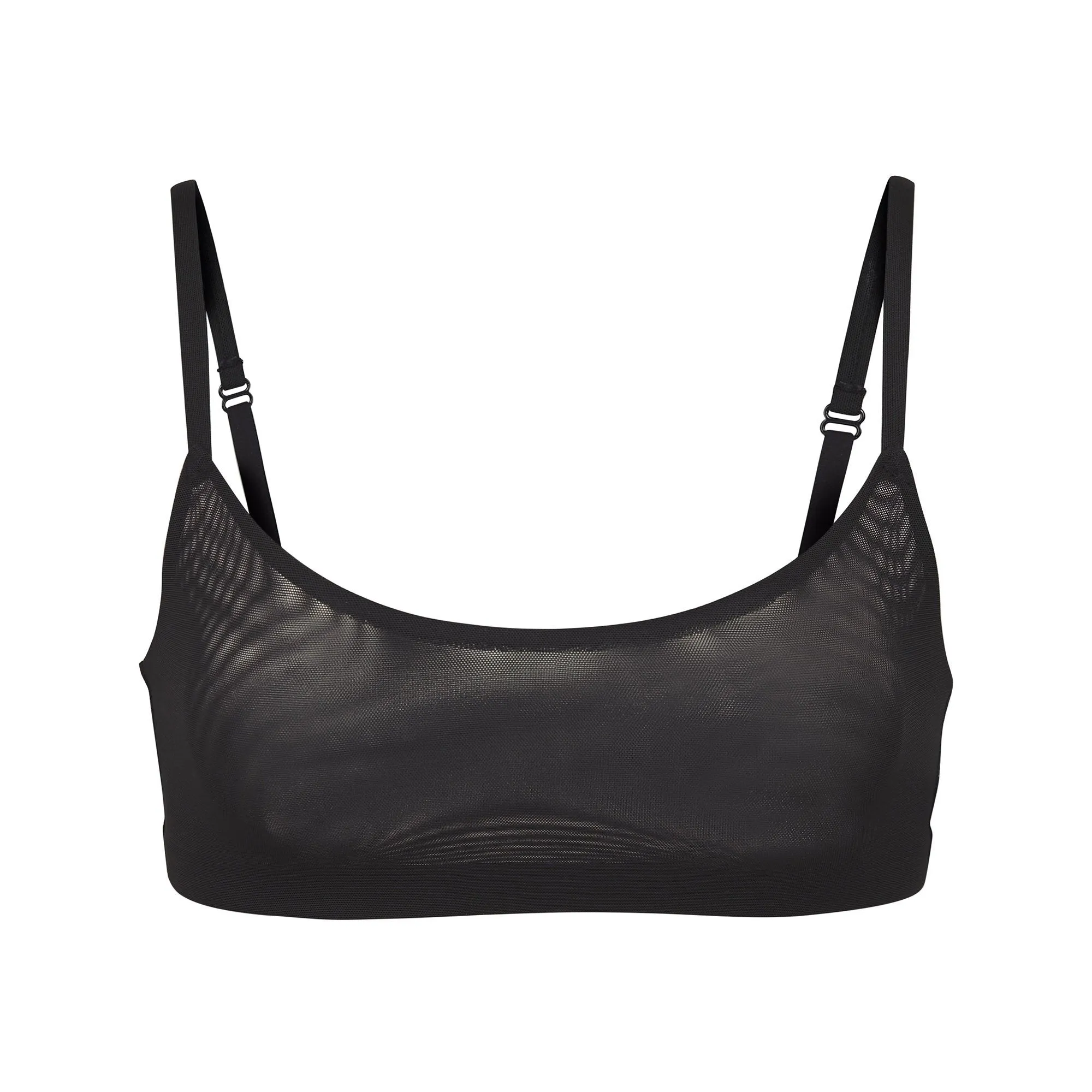 MESH SCOOP BRALETTE | ONYX