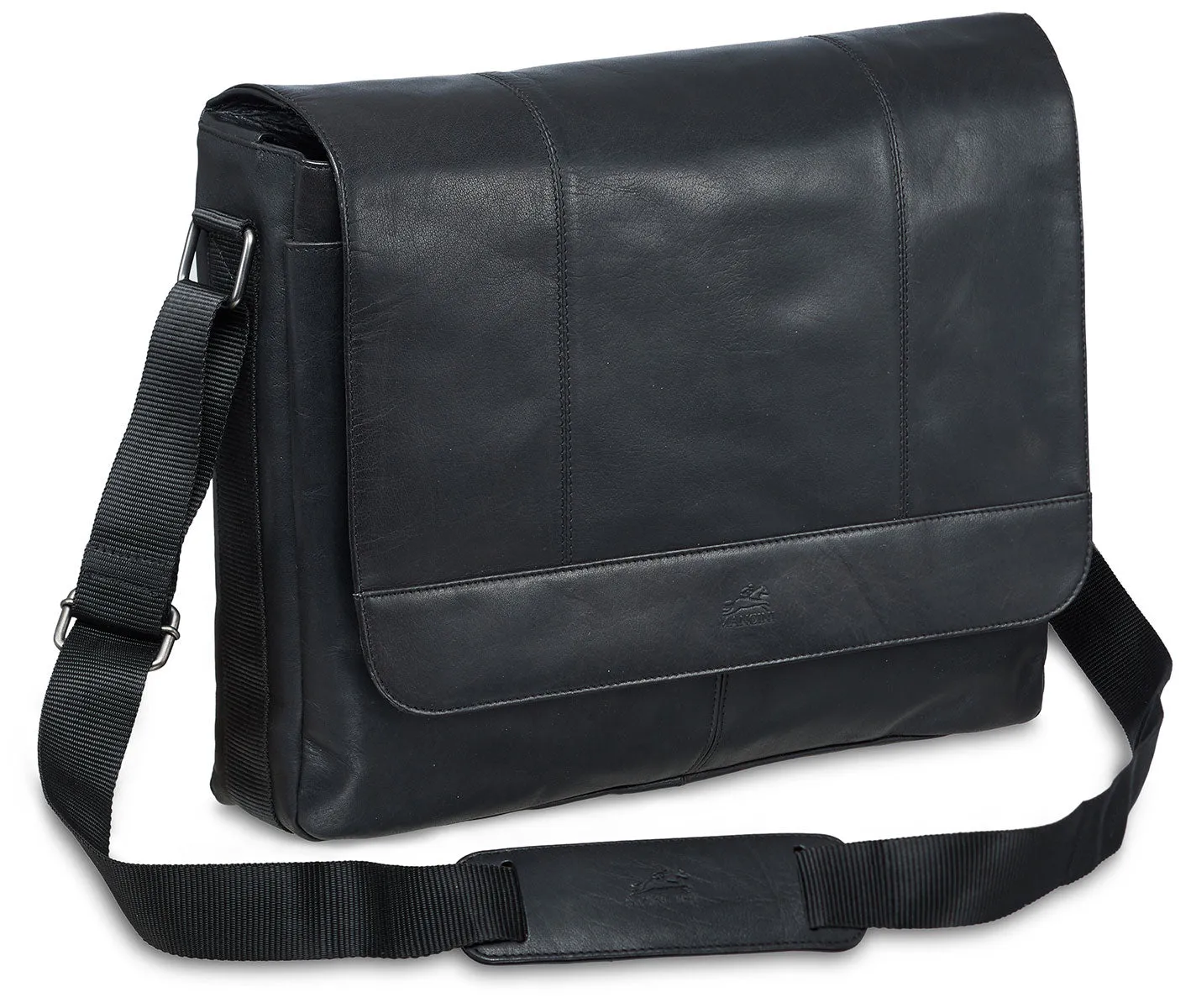 Messenger bag for 15'' Laptop / Tablet, 16.25" x 3.25" x 12", Black