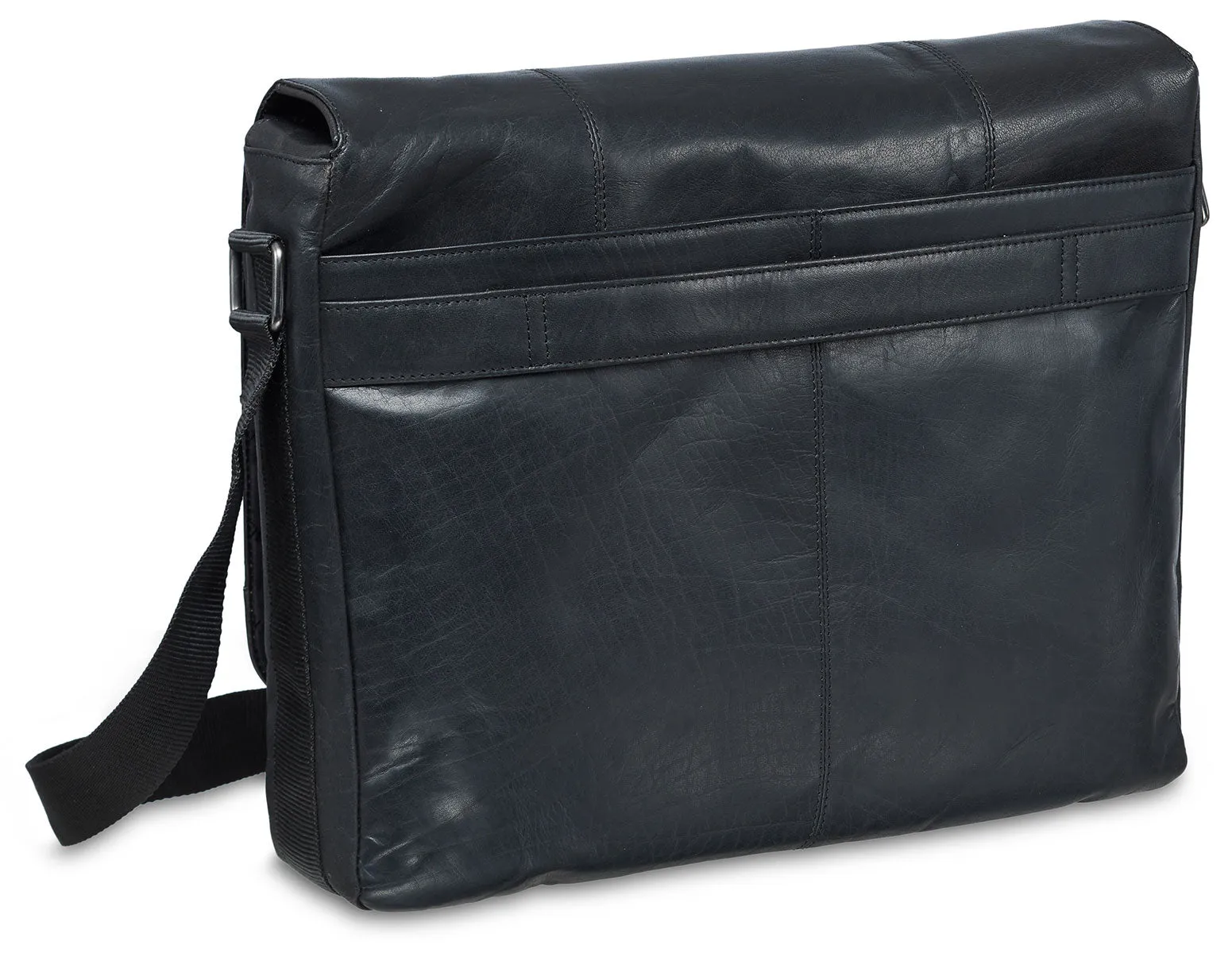 Messenger bag for 15'' Laptop / Tablet, 16.25" x 3.25" x 12", Black