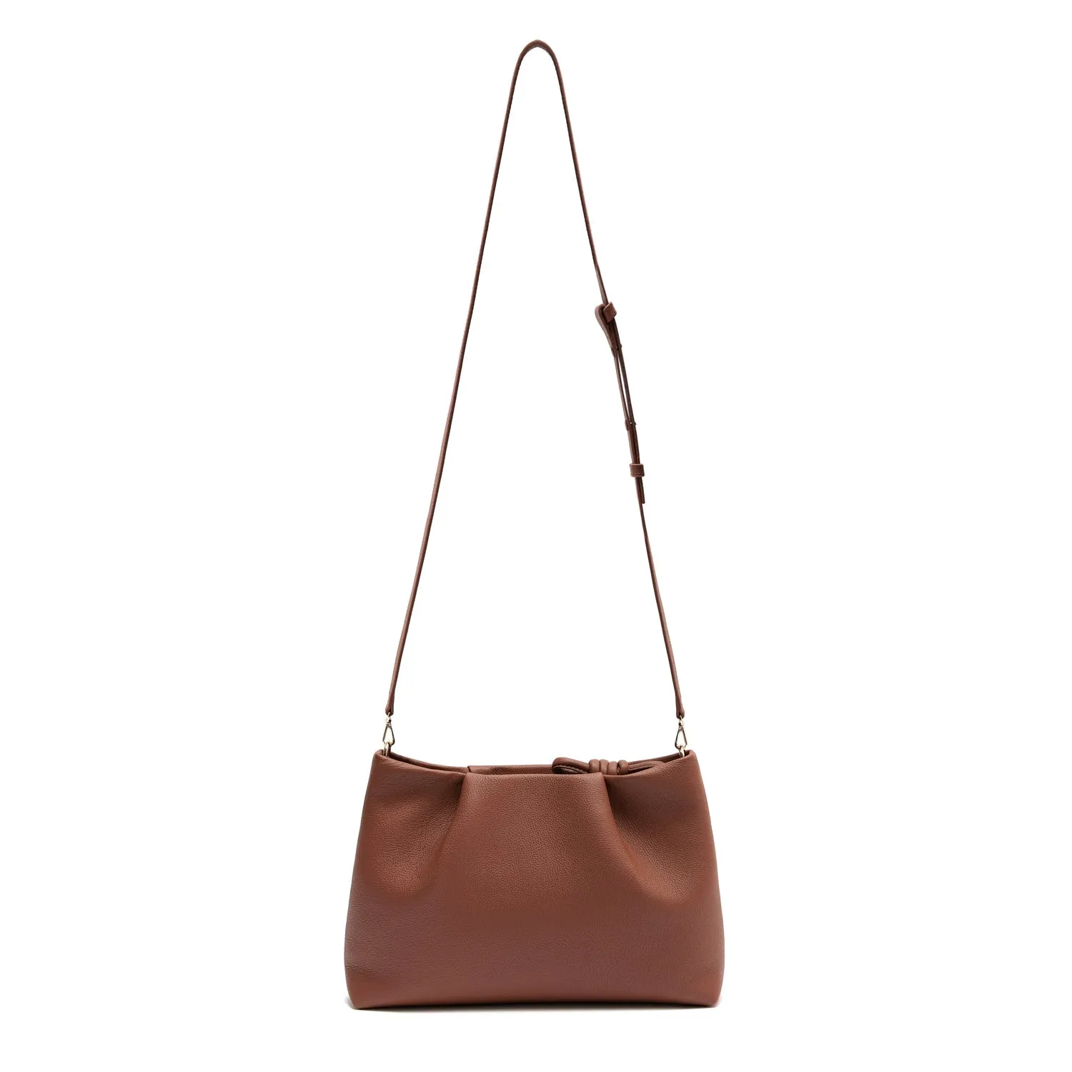 Midi Richmond Leather Crossbody Bag, Nutshell