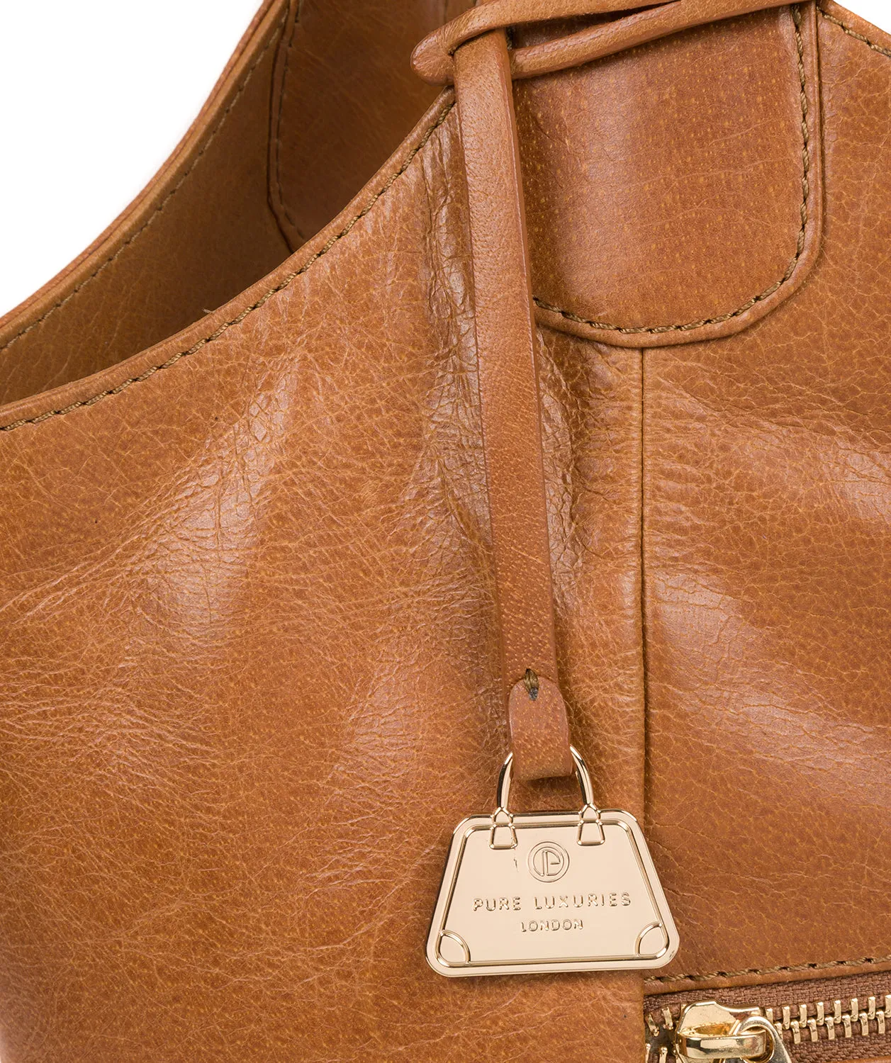 'Mimosa' Saddle Tan Leather Tote Bag