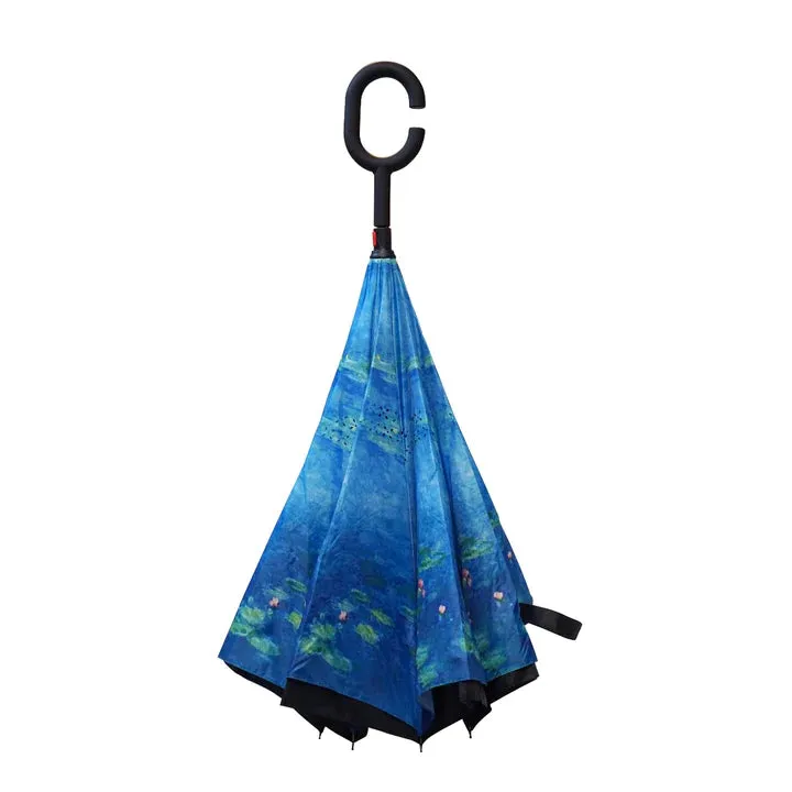 Monet's Water Lilies Topsy Turvy Umbrella
