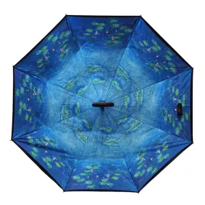 Monet's Water Lilies Topsy Turvy Umbrella