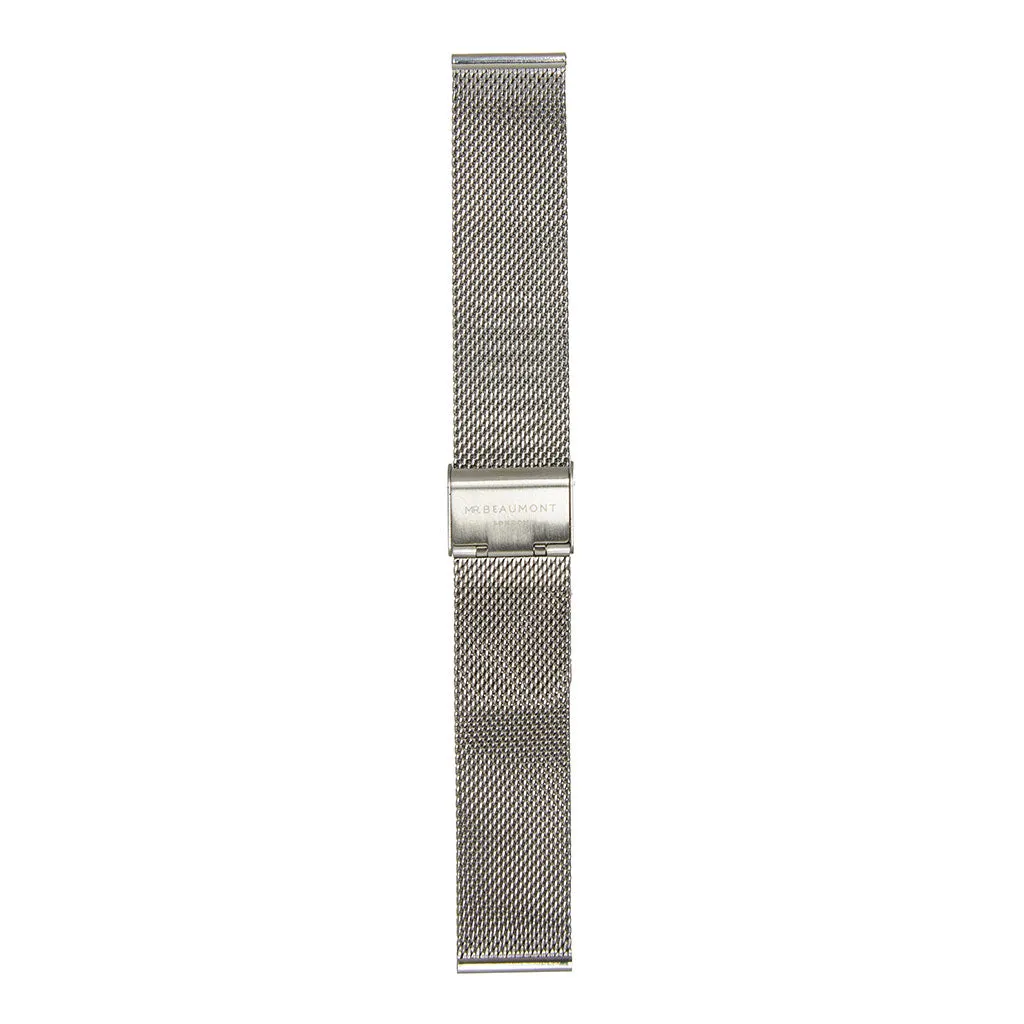 Mr Beaumont Silver Mesh Strap