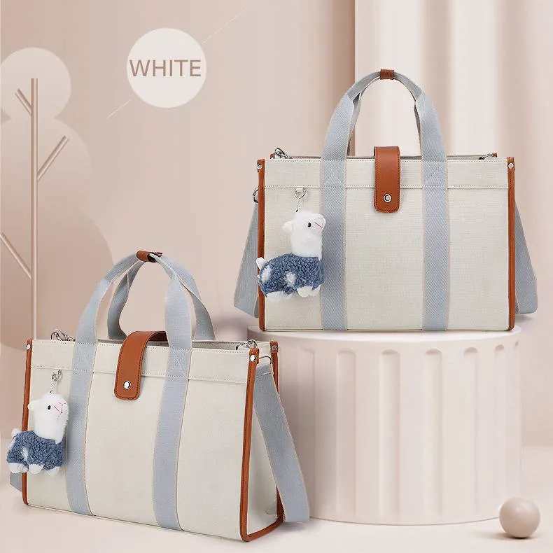 Multi-Slot Tote Bag Large Capacity Handbag for New Mom Shoping Beach Travel Purse