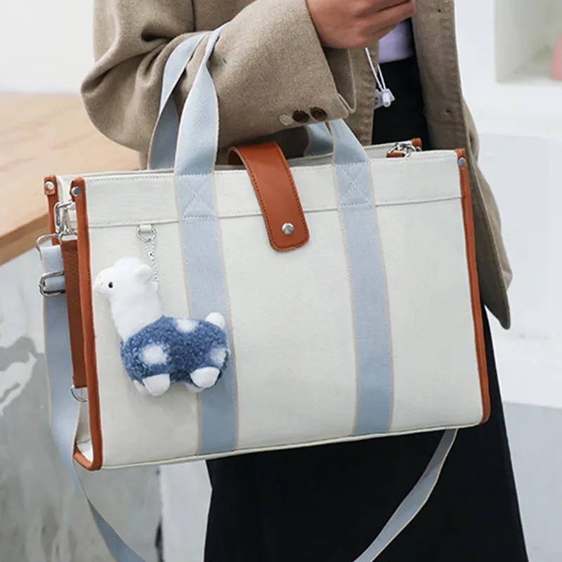 Multi-Slot Tote Bag Large Capacity Handbag for New Mom Shoping Beach Travel Purse