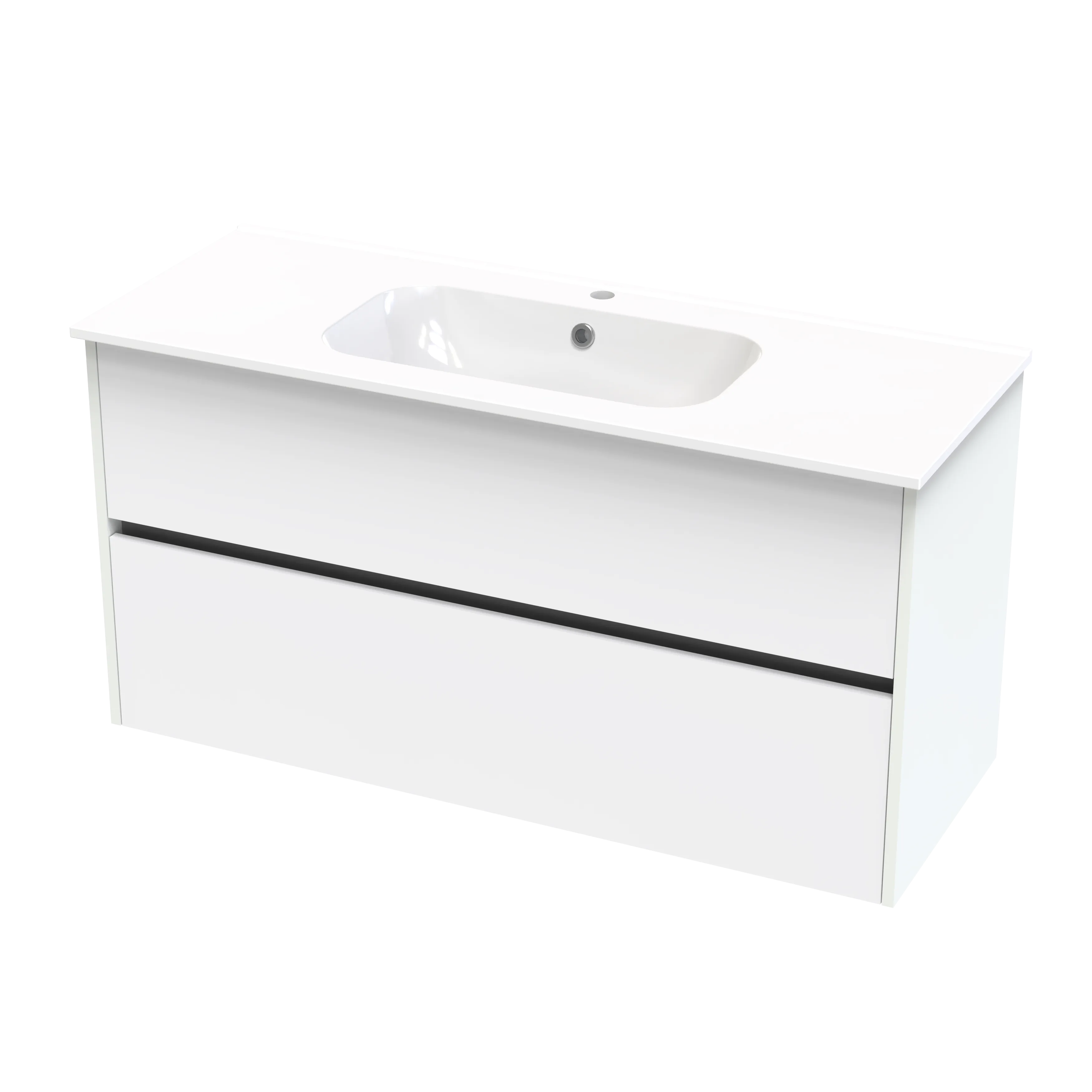 Nera Syrtari 1215 2 Drawer Wall Vanity