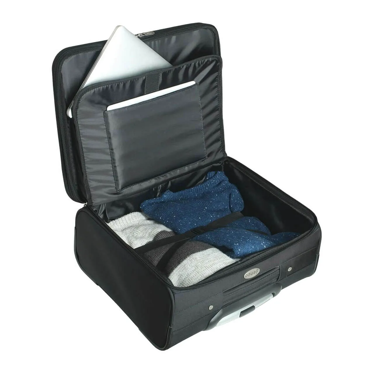 Oakland A's 14" Black Wheeled Laptop Overnighter