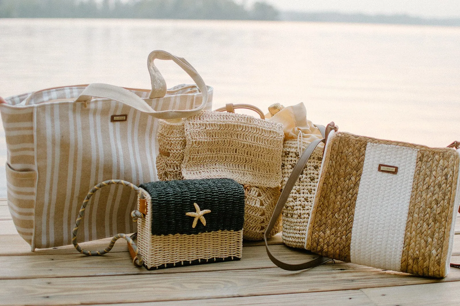 On Vacay White Straw Crossbody
