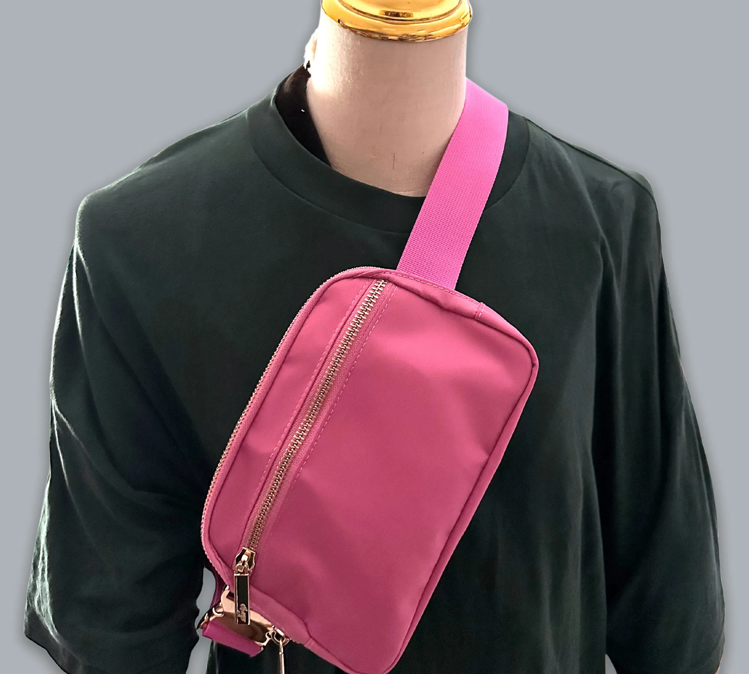 OUTLET "On the Move" bag - Premium Nylon Fanny Pack - PINK