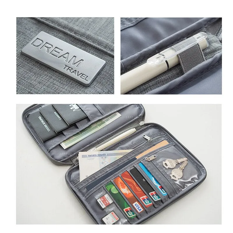 Passport Covers Credit id Card Holder Wallet Organizer Document Bag