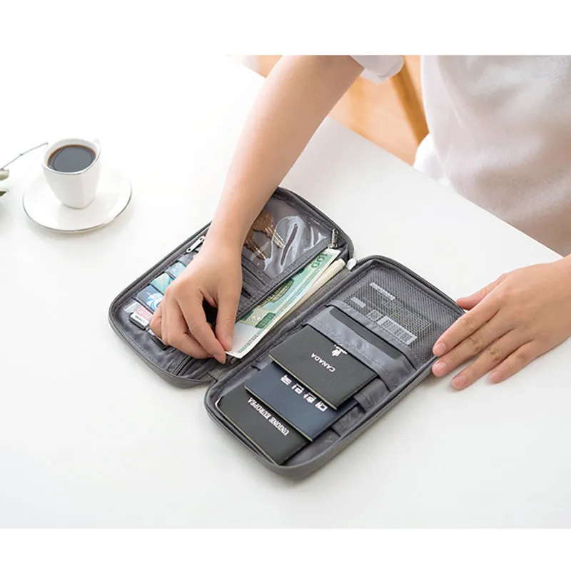 Passport Covers Credit id Card Holder Wallet Organizer Document Bag