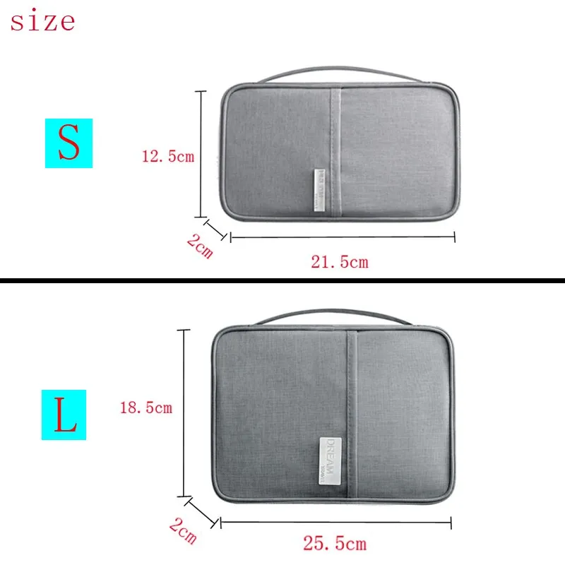 Passport Covers Credit id Card Holder Wallet Organizer Document Bag