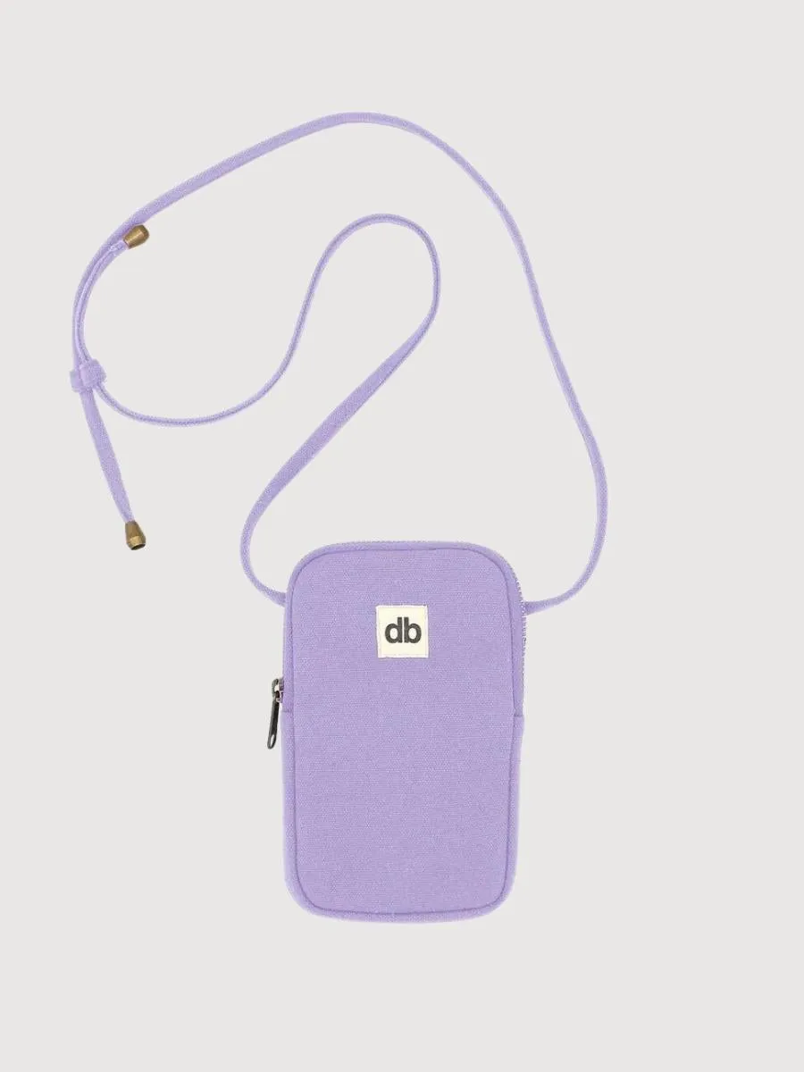 Phone Bag Bill Lilas Organic Cotton | Hindbag