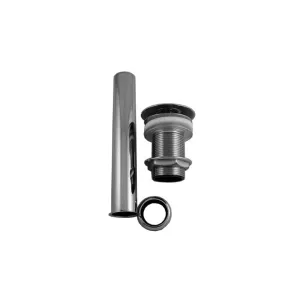 Plastic Slotted Waste Drain in Chrome