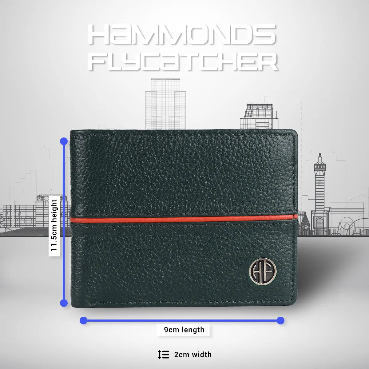 Premium Leather Wallet for Men - RFID Protected - 6 Credit/Debit Card Slots, 2 Hidden Pockets