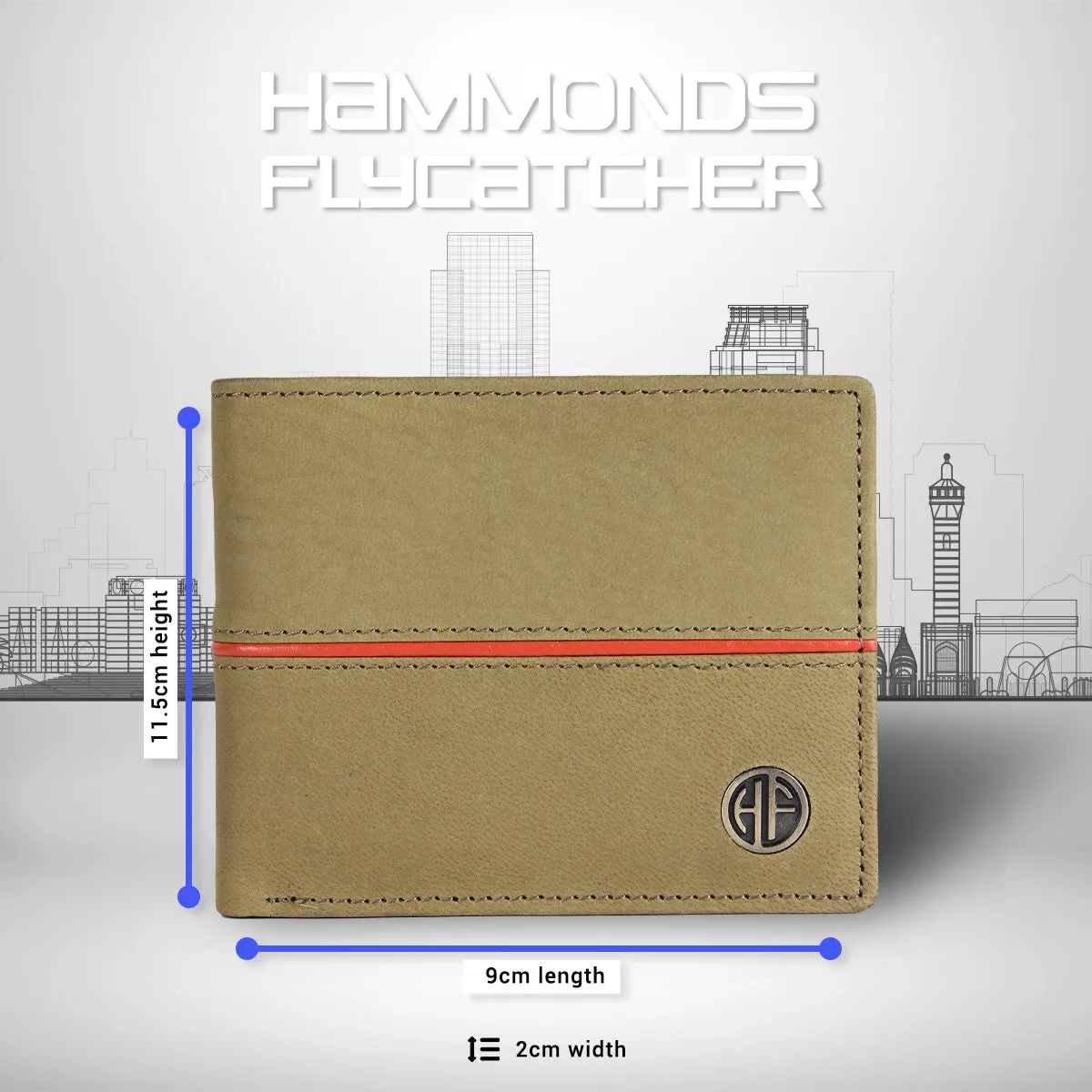Premium Leather Wallet for Men - RFID Protected - 6 Credit/Debit Card Slots, 2 Hidden Pockets