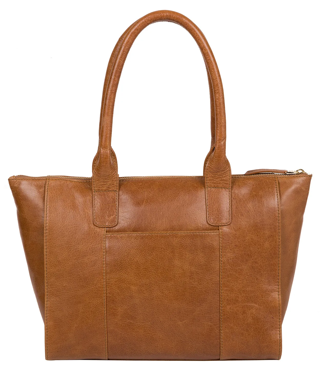 'Primrose' Saddle Tan Leather Tote Bag