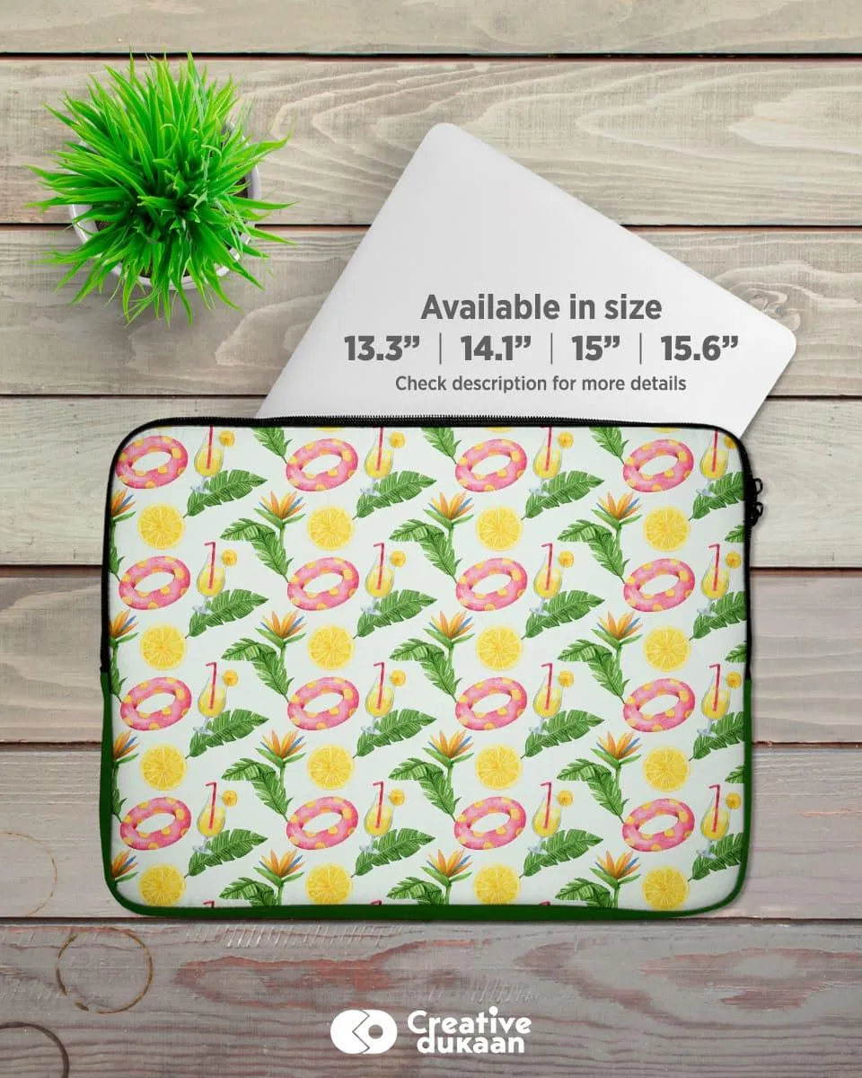 Protective Laptop Sleeve With Cool Summer Vibes