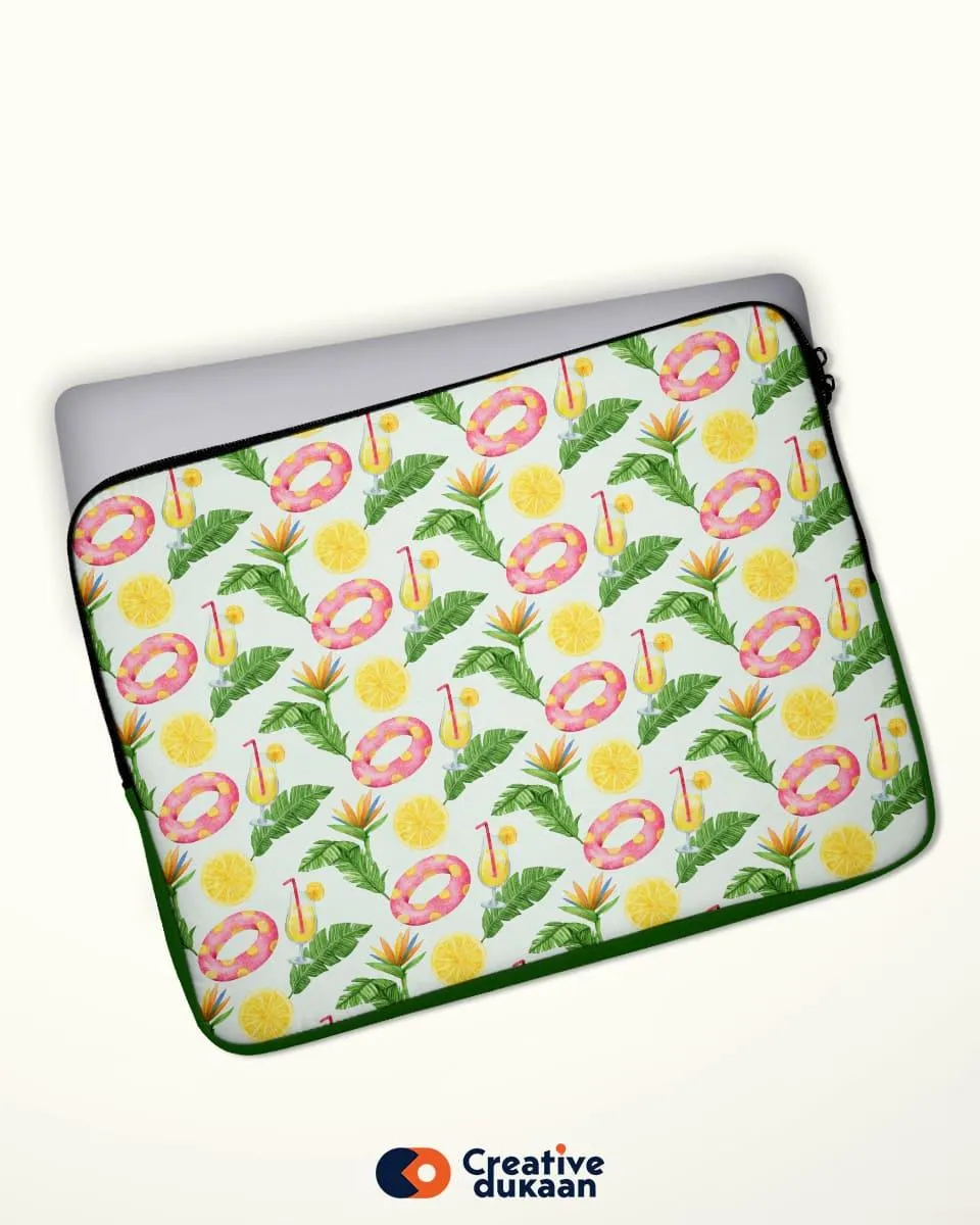 Protective Laptop Sleeve With Cool Summer Vibes