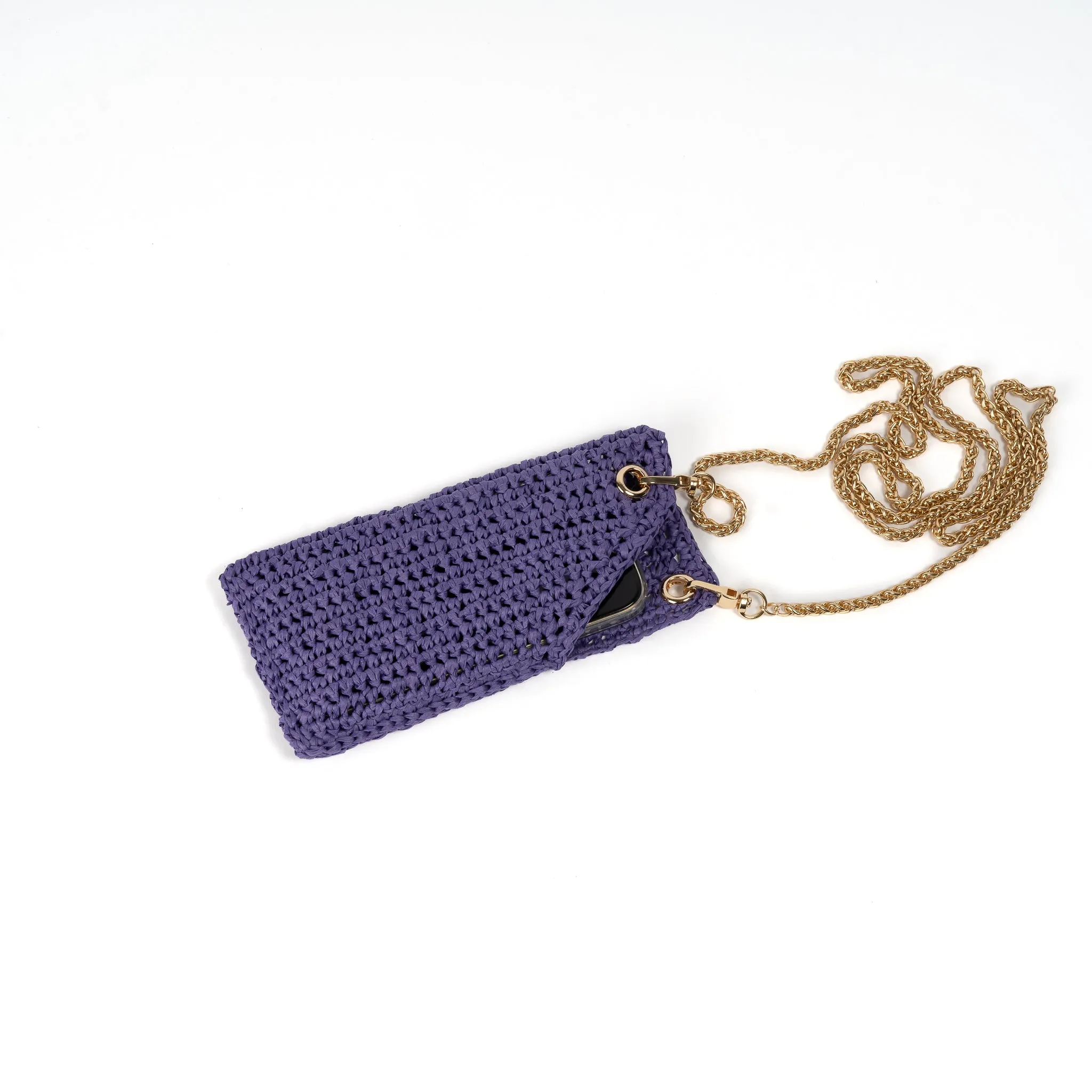 Raffia Mobile Phone Bag