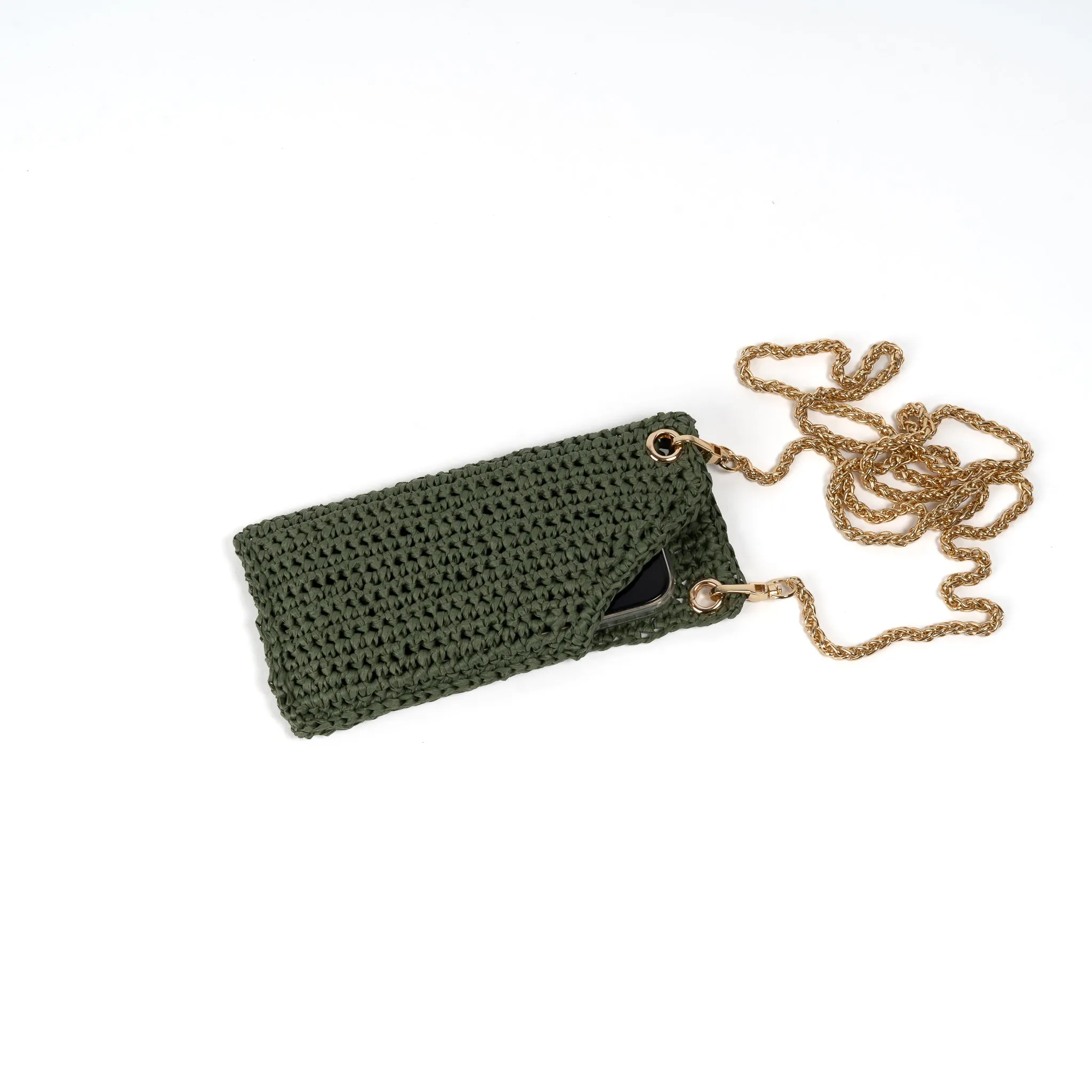 Raffia Mobile Phone Bag