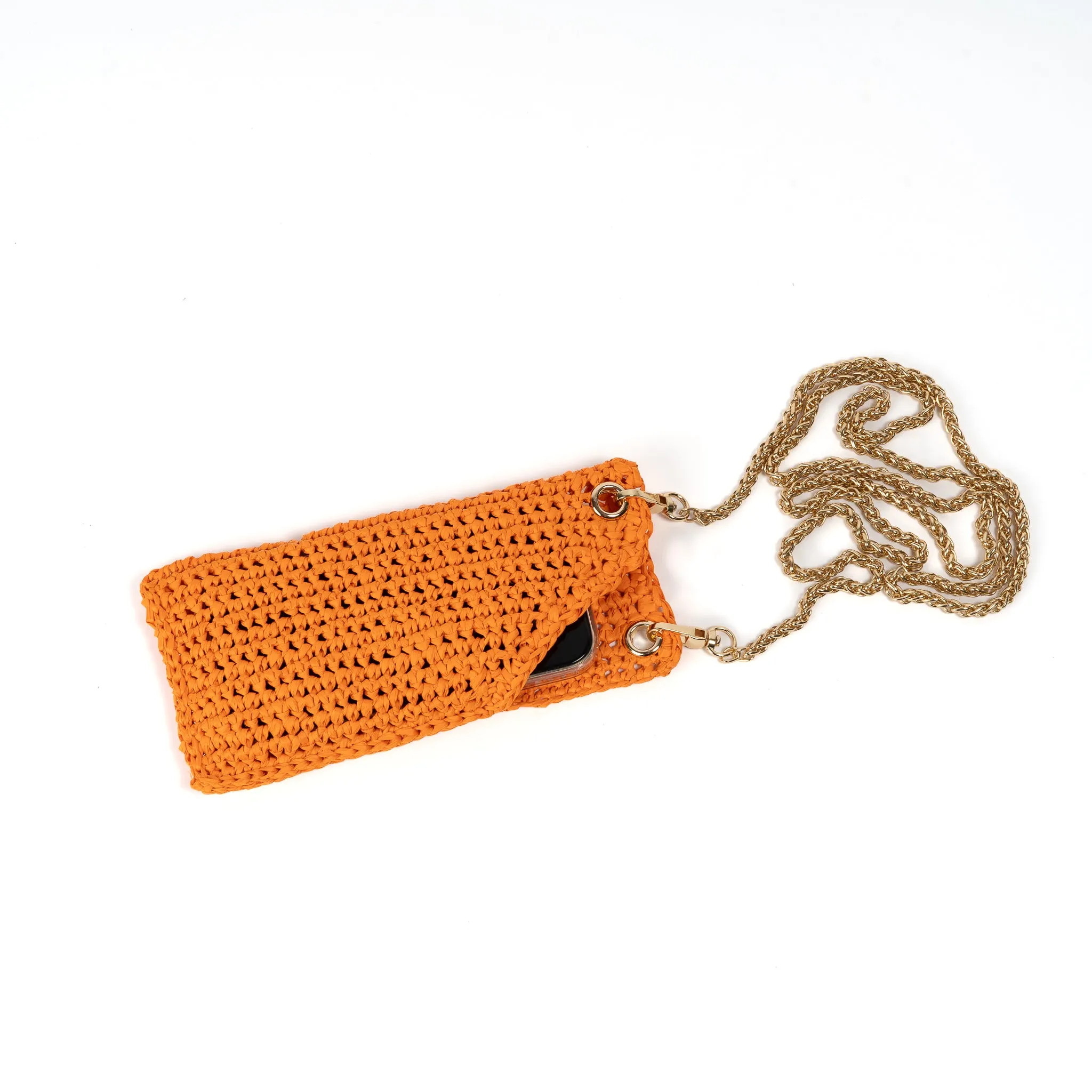 Raffia Mobile Phone Bag
