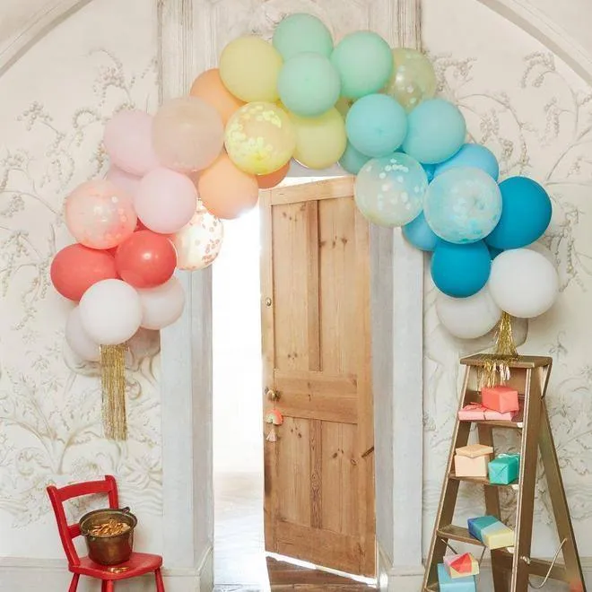 Rainbow Balloon Arch Kit (set of 40 balloons)