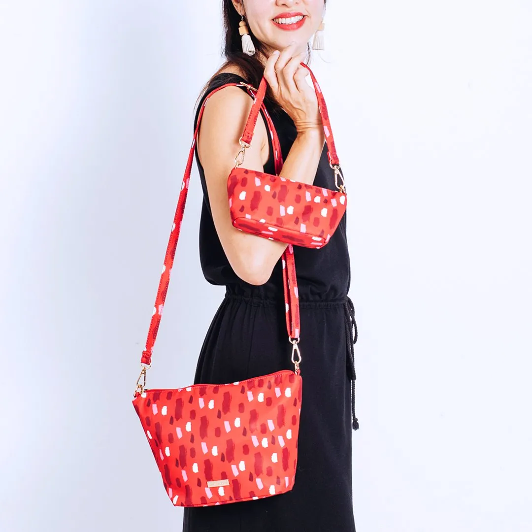 Red Lucky Lucy Lightweight Sling Bag