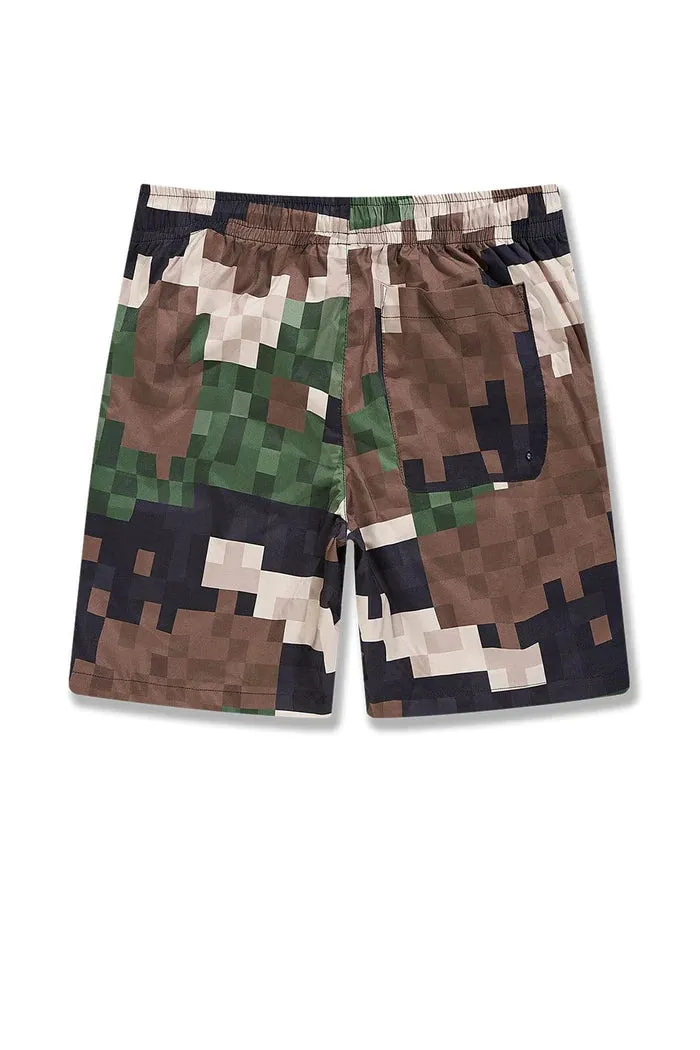 Retro - Ibiza Lounge Shorts - Digital Woodland