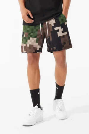 Retro - Ibiza Lounge Shorts - Digital Woodland