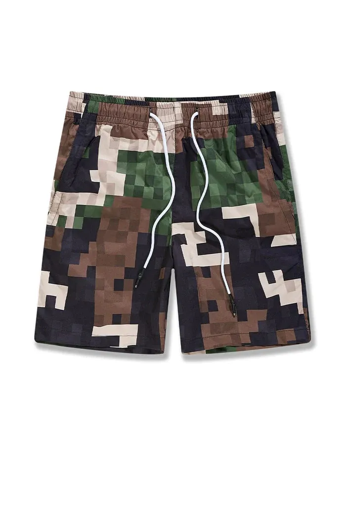 Retro - Ibiza Lounge Shorts - Digital Woodland