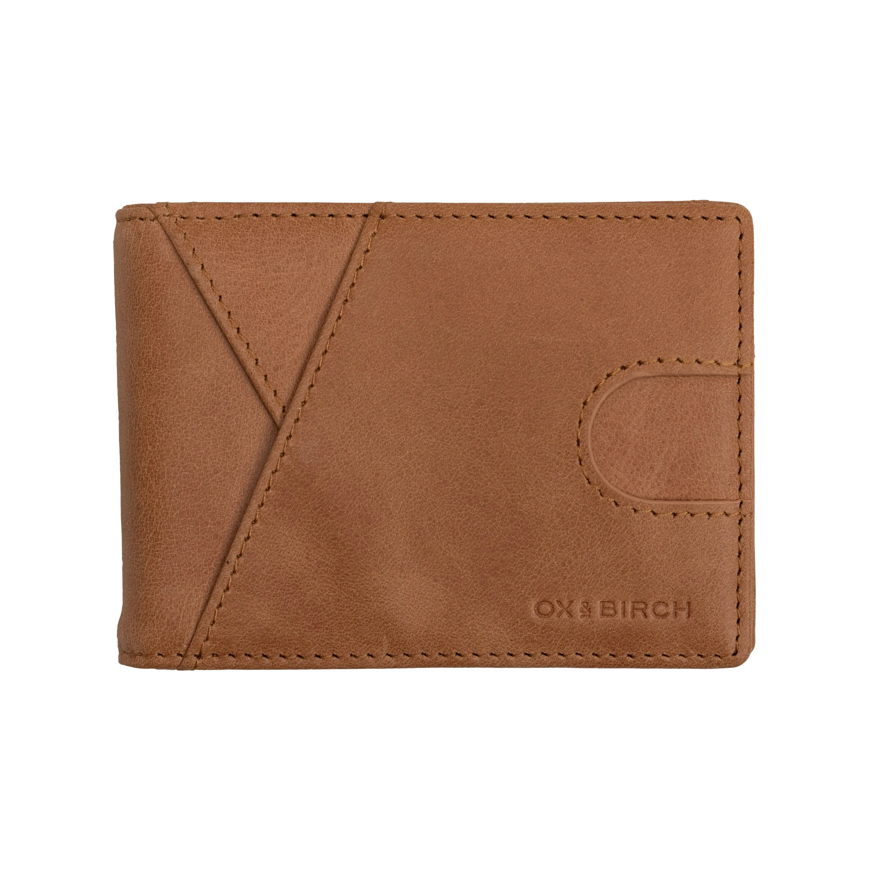 Saddle Brown Leather Slim Wallet | Wyatt