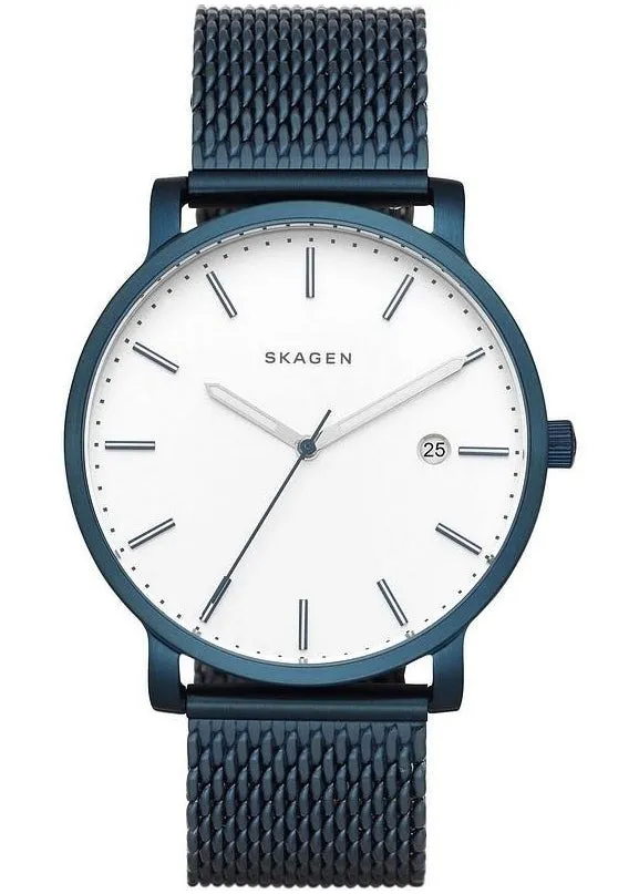 SKAGEN HAGEN SILVER DIAL BLUE MESH BRACELET SKW6326